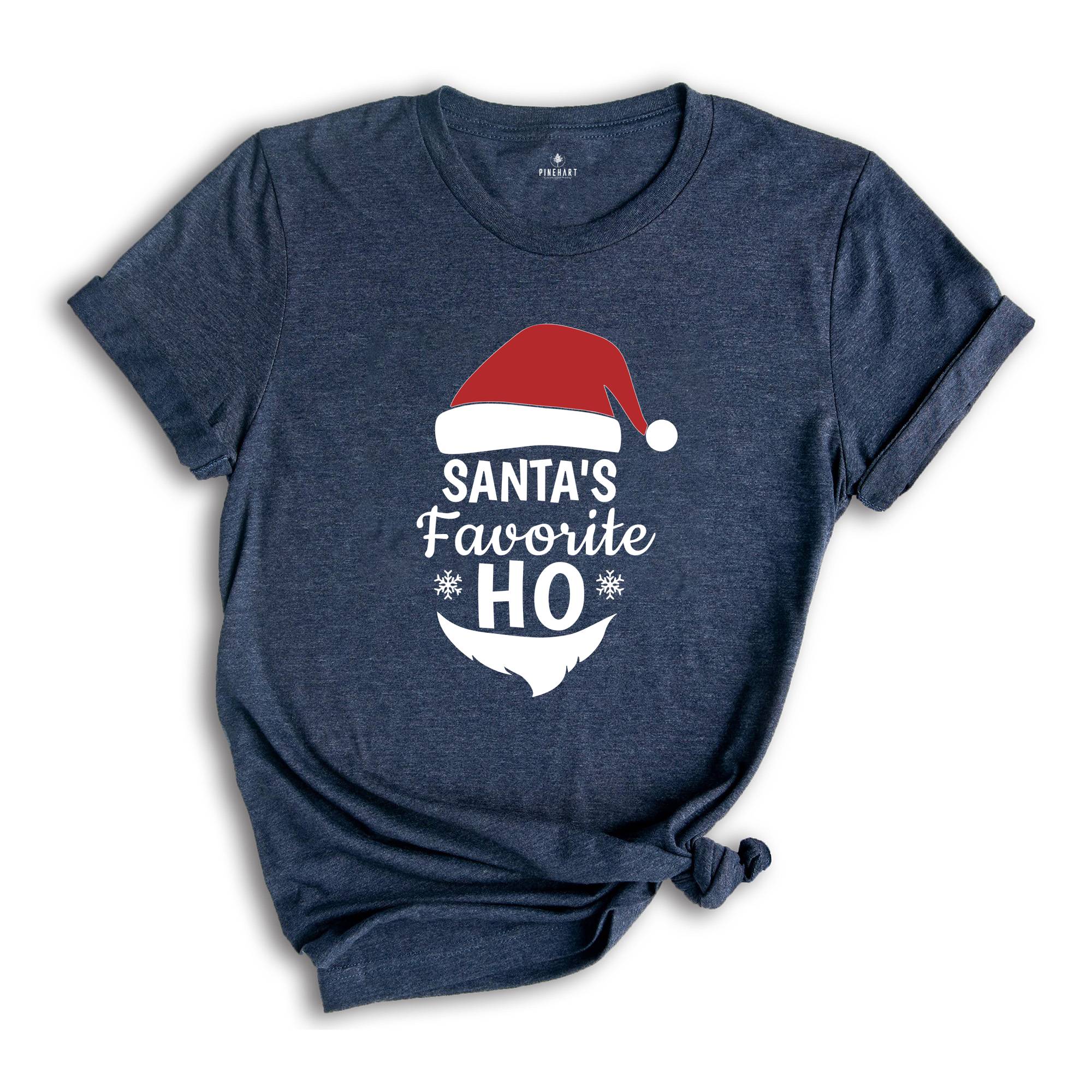 Santa's Favorite Ho Shirt, Holiday Tee, Santa Claus T-Shirt, Santa Winter Outfit, Funny Holiday Gift, Adult Humor Shirt