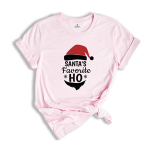 Santa's Favorite Ho Shirt, Holiday Tee, Santa Claus T-Shirt, Santa Winter Outfit, Funny Holiday Gift, Adult Humor Shirt