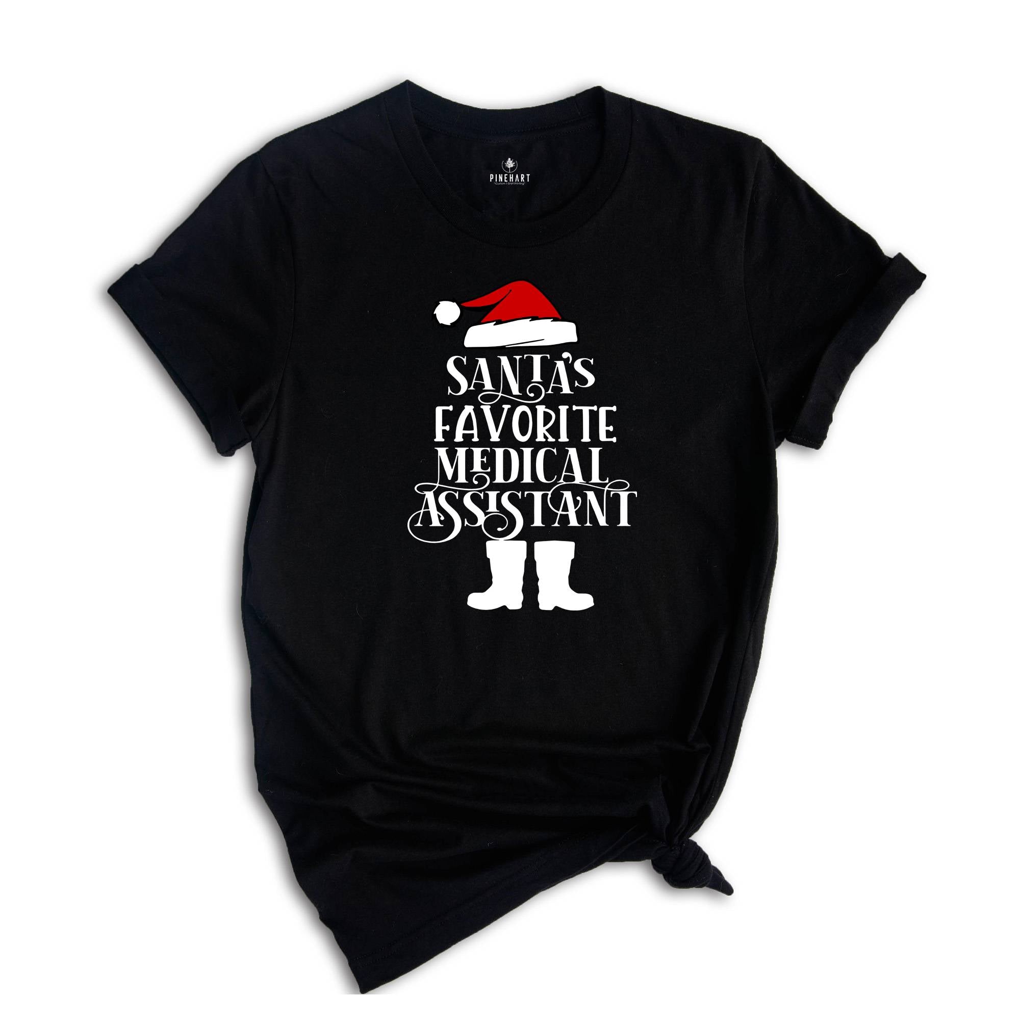 Santa's Favorite Medical Assistant T-Shirt, Medical Nurse Christmas Shirt, Medical Assistant Tee, Christmas Party Tee