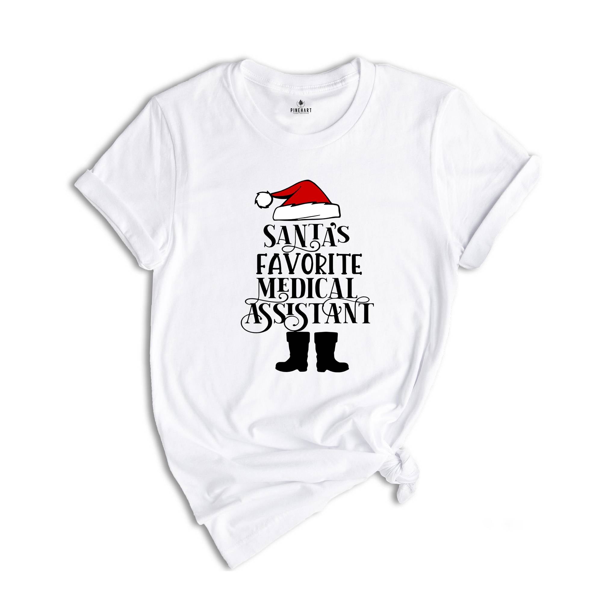 Santa's Favorite Medical Assistant T-Shirt, Medical Nurse Christmas Shirt, Medical Assistant Tee, Christmas Party Tee