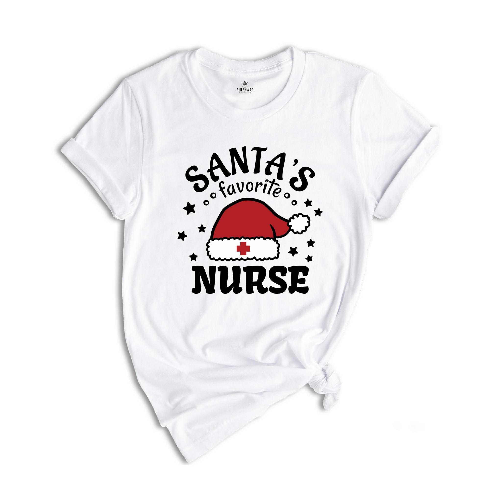 Santa's Favorite Nurse Shirt, Nurse Appreciation, Nurse Crew Shirt, Nurse Squad Tee, Nurse Life Shirt, Cute Nurse Shirt, Gift for Nurse