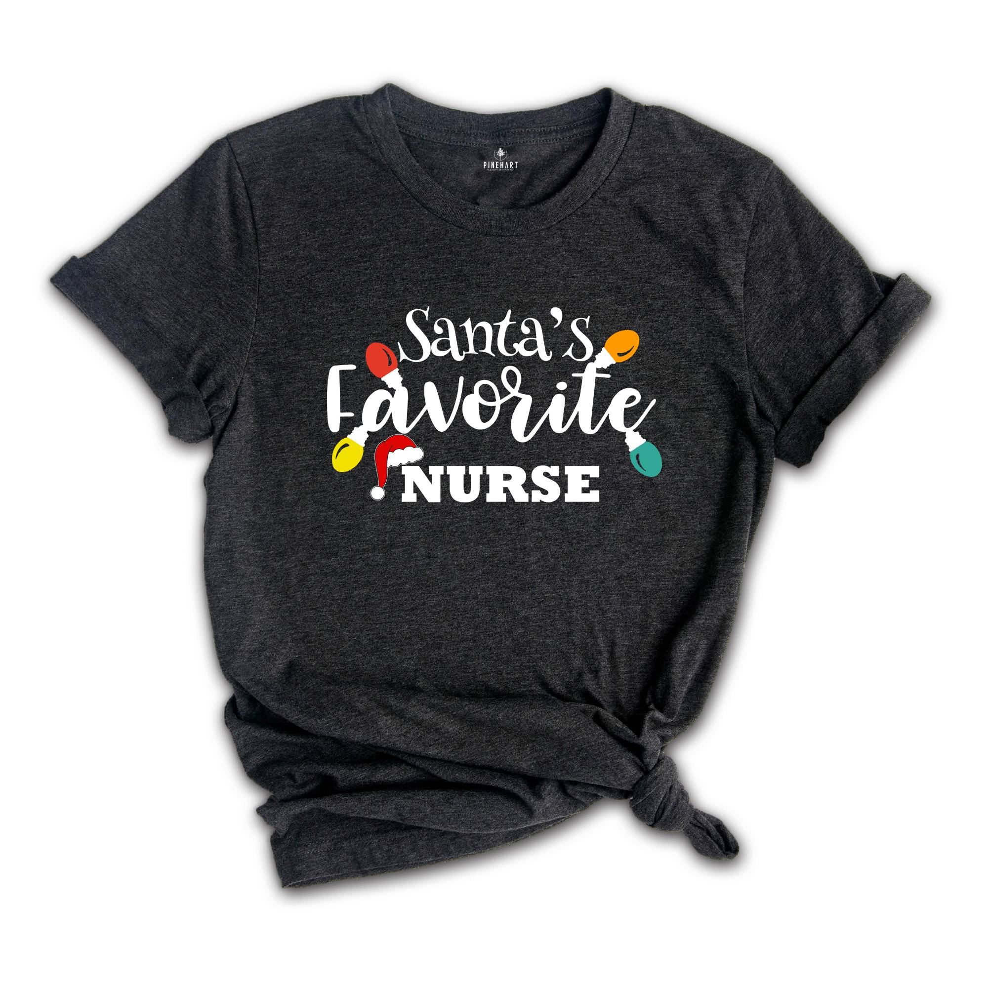 Santa's Favorite Nurse Shirt, Nurse Christmas T-Shirt, Christmas Nurse Sweatshirt, Ugly Christmas Nurse Gift