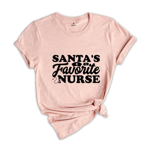 Santa's Favorite Nurse Shirt, Cute Nurse Shirt, Nurse Appreciation, Nurse Christmas Gift, Future Nurse Tee, Christmas Sweatshirt