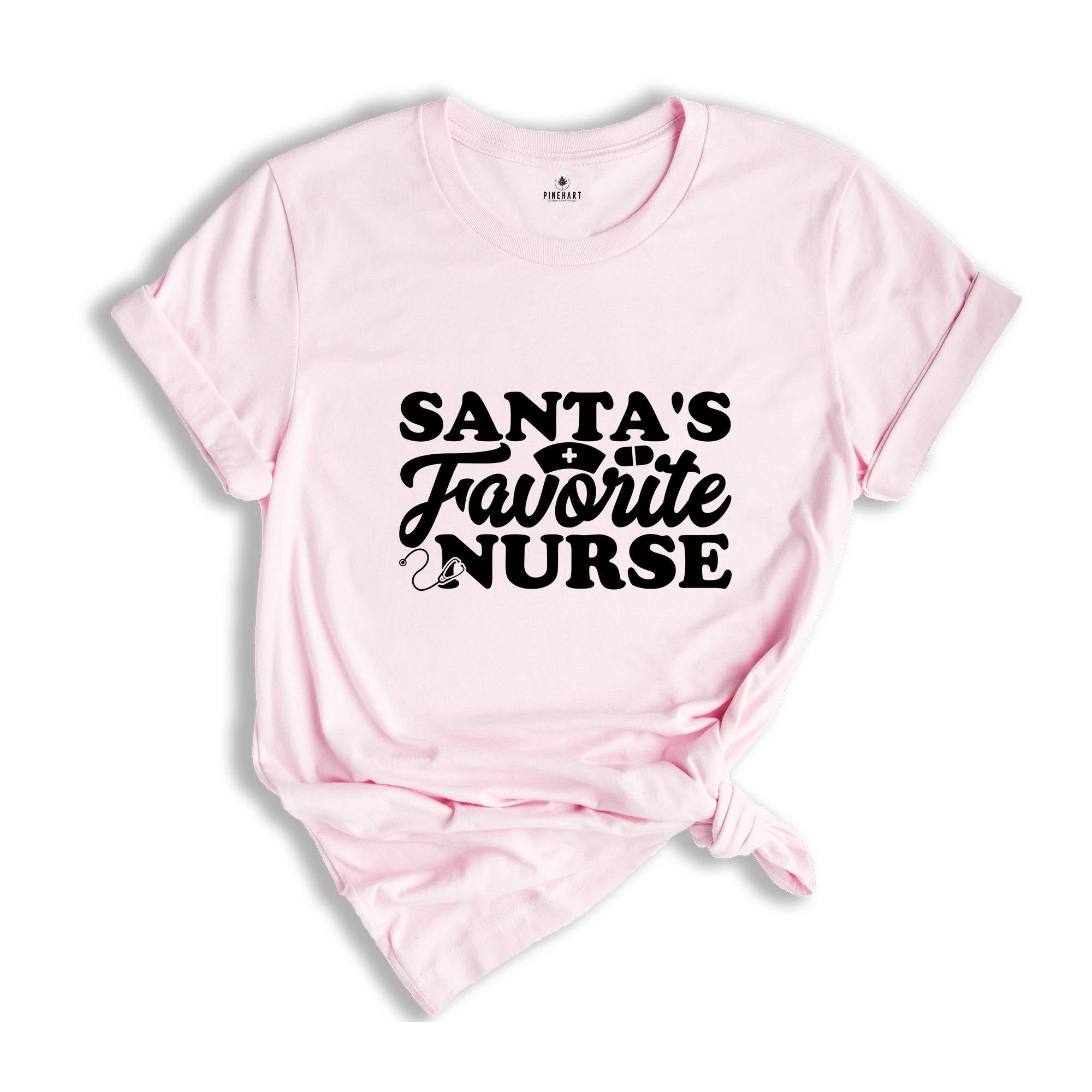 Santa's Favorite Nurse Shirt, Cute Nurse Shirt, Nurse Appreciation, Nurse Christmas Gift, Future Nurse Tee, Christmas Sweatshirt