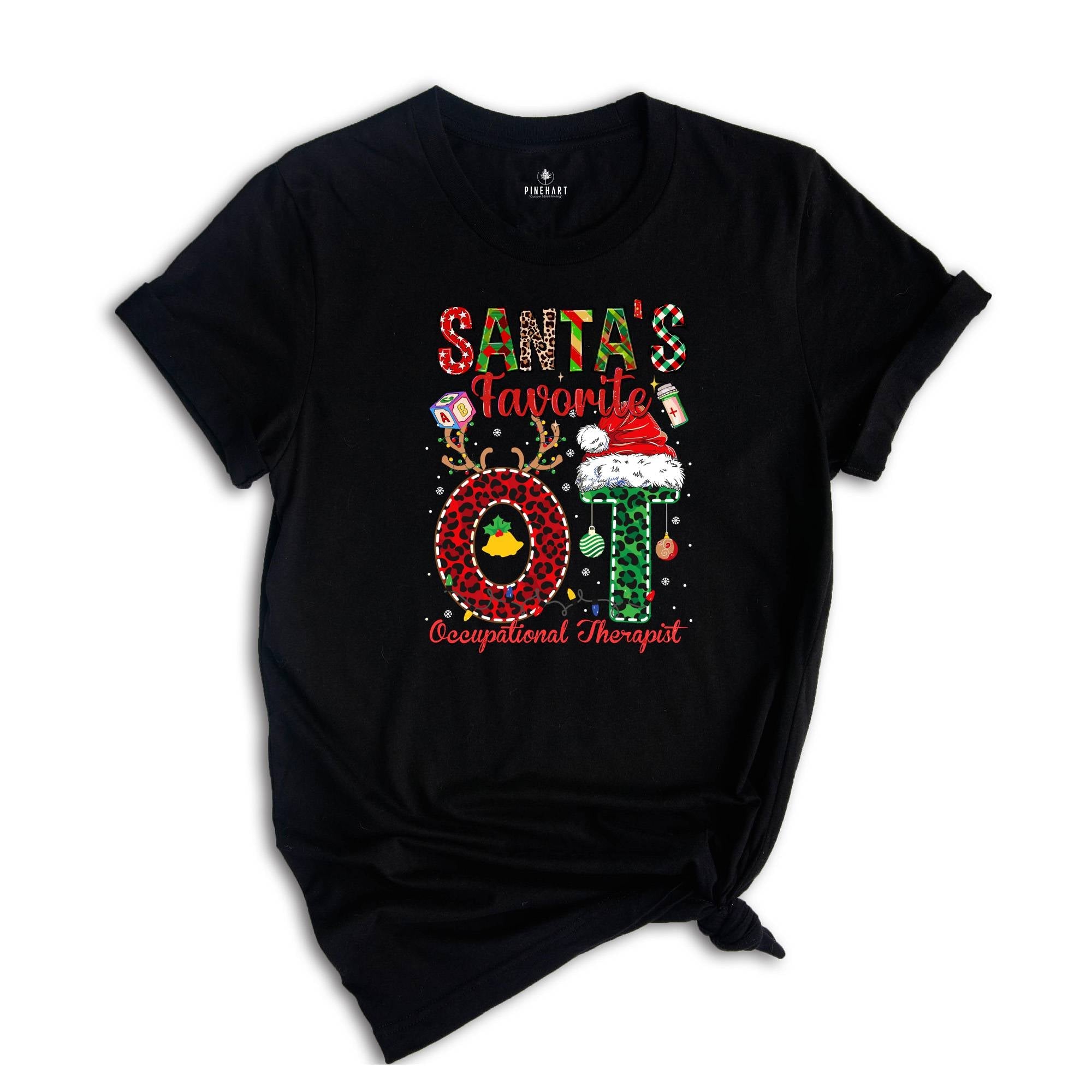 Santa's Favorite OT Occupational Therapist Shirt, Occupational Therapist Christmas Shirt, Occupational Therapist Shirt,Special Education Tee