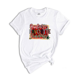 Santa's Favorite Secretary T-Shirt, Secretary Christmas Shirt, Secretary Gift, Office Squad Shirt, Office Staff Shirt