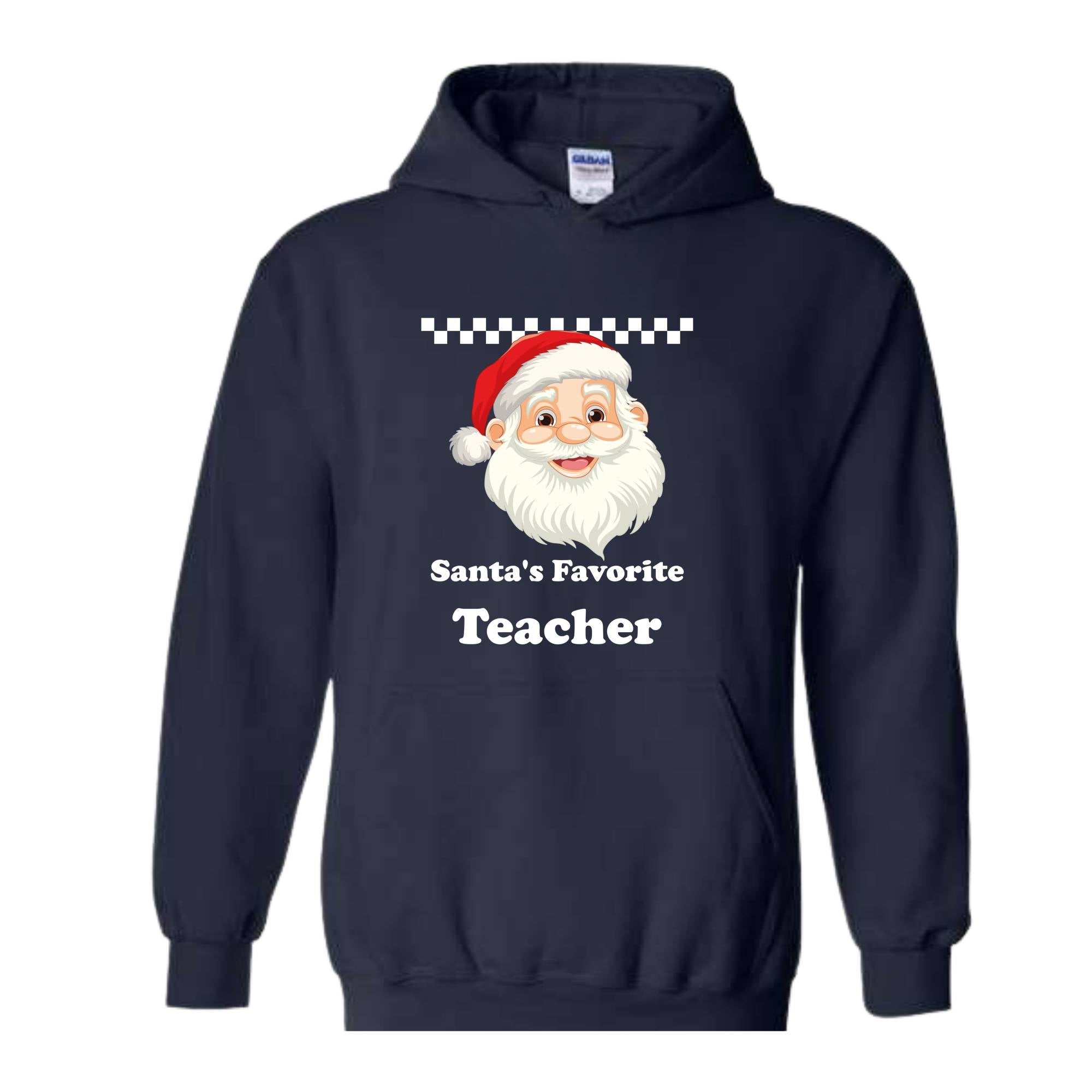 Santa's Favourite Teacher Sweatshirt, Favourite Teacher Gift, Santa Sweatshirt, Teacher Christmas Sweatshirt, Teacher Xmas Gift