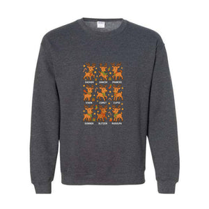 Santa’s Reindeer Sweatshirt, Cute Holiday Reindeer Tee, Christmas Hoodie, Gift For Lovers, Festive Reindeer Hoodie, Mama Hoodie