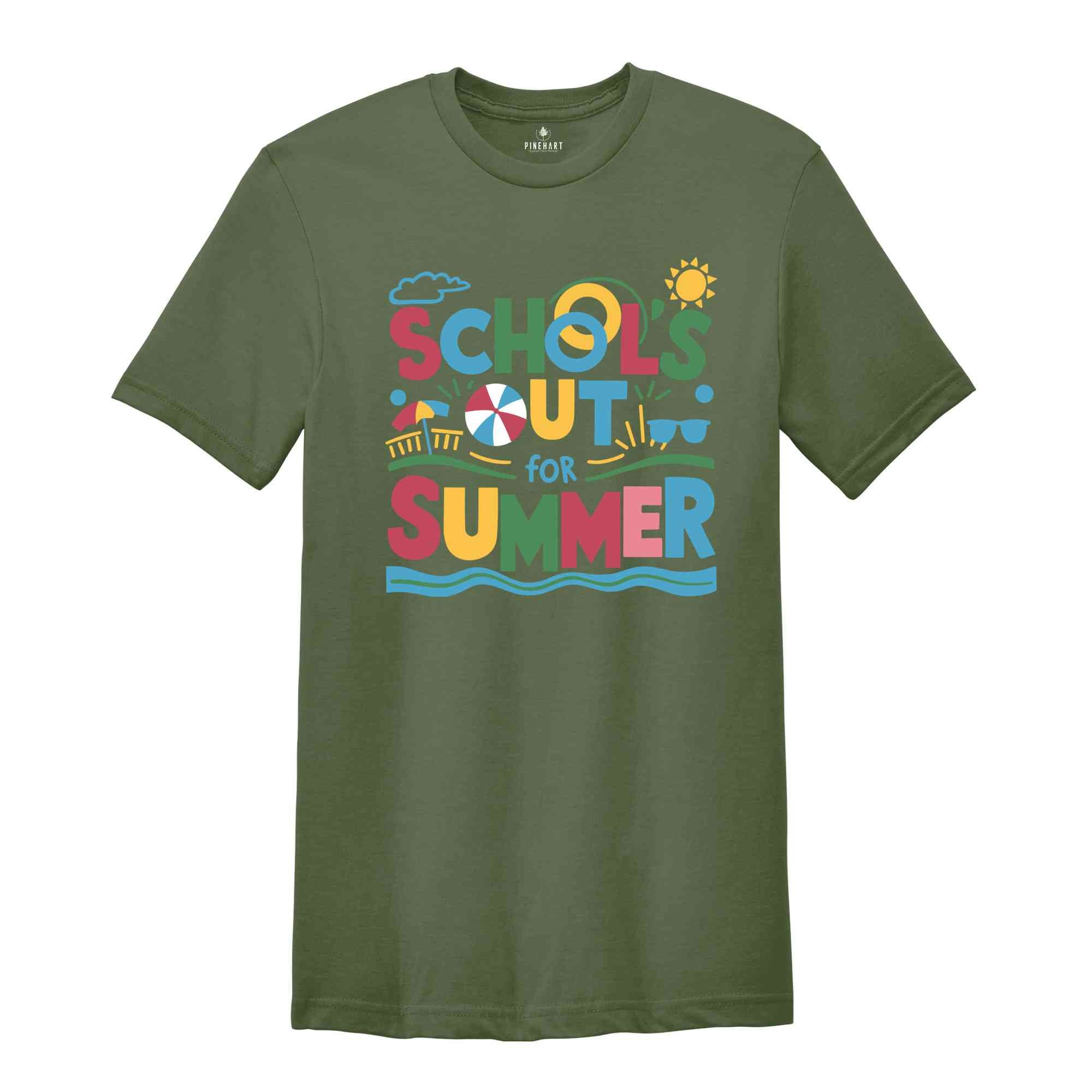 School Out For Summer Shirt, Teacher Shirt, Summery Shirt, Summer Shirts for Teachers, Summer Recharge Shirt