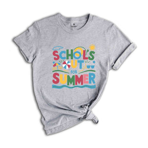 School Out For Summer Shirt, Teacher Shirt, Summery Shirt, Summer Shirts for Teachers, Summer Recharge Shirt