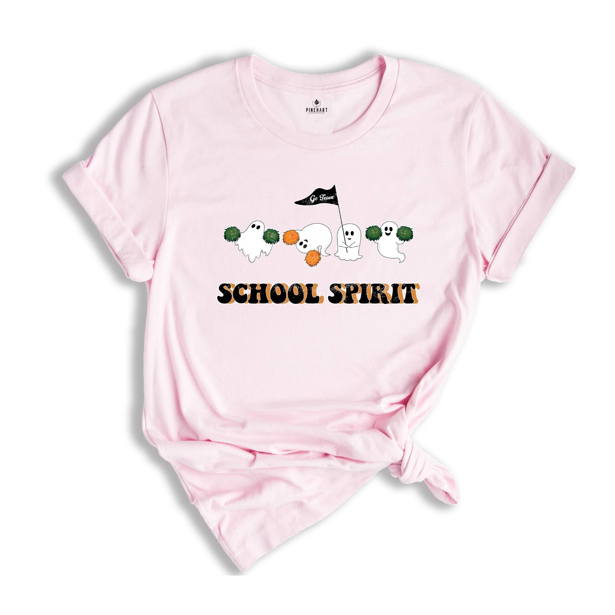 School Spirit Halloween Shirt, School Spirit Shirt, Ghost School Spirit Shirt, School Spirit Halloween Tee, Cheerleader Halloween Tee