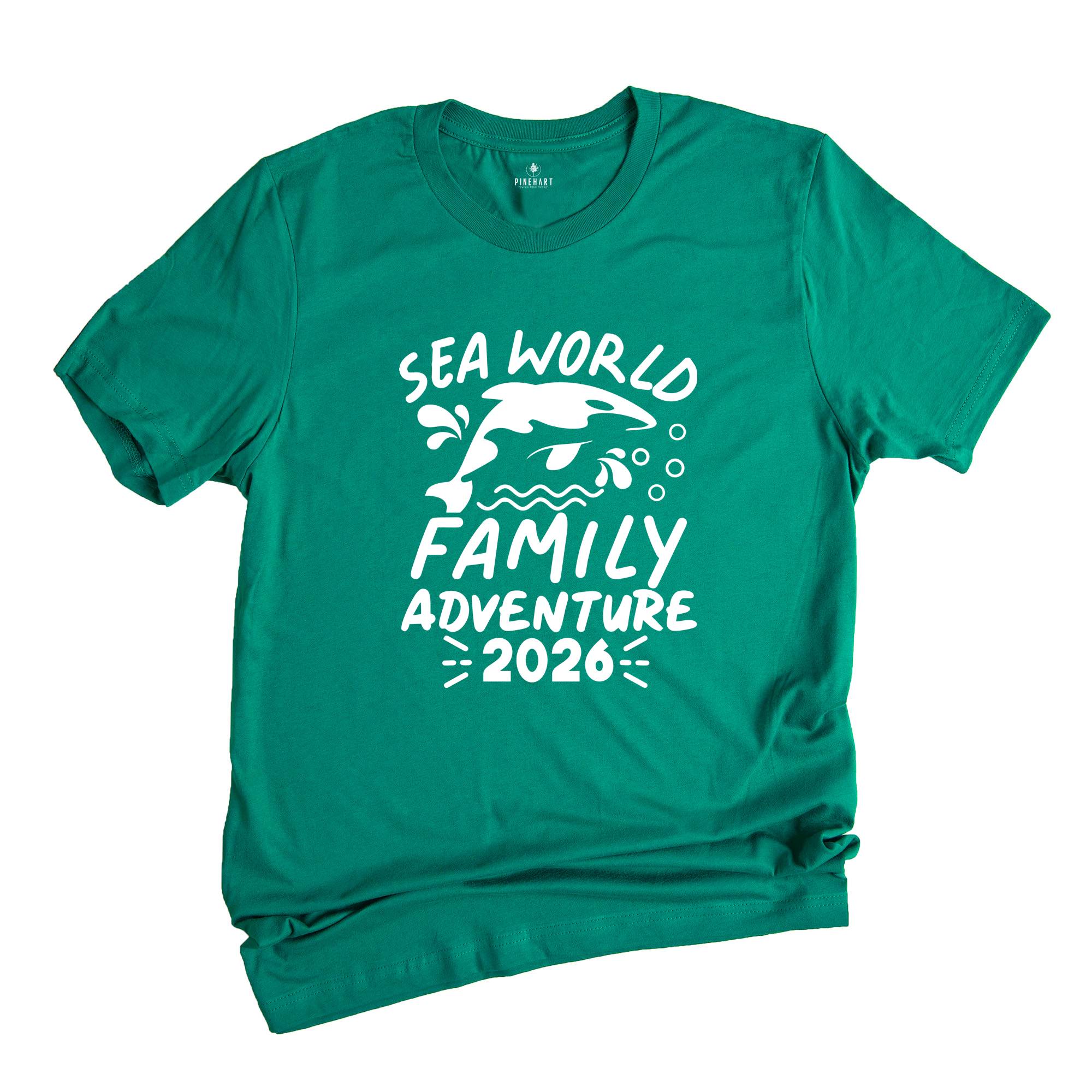 Sea World Family Adventure Tee, Sea World Matching Shirts, Sea World Trip 2026, Family Sea World Trip, Family 2026 Trip Tee, Vacation Shirt