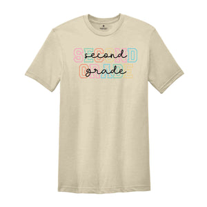 Second Grade Shirt, 2nd Grade Shirt, Second Grade Teacher Shirt, Grade Rainbow Shirt, Teacher Gift, Kids Second Grade Tee, Back To School