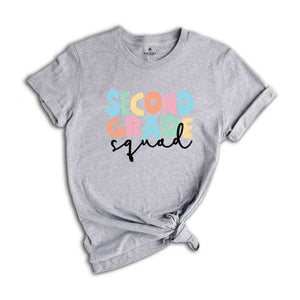 Second Grade Squad T-Shirt, 2nd Grade Teacher Shirt, Back To School Shirt, Teacher Appreciation Gift, School Shirt