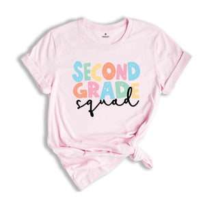 Second Grade Squad T-Shirt, 2nd Grade Teacher Shirt, Back To School Shirt, Teacher Appreciation Gift, School Shirt