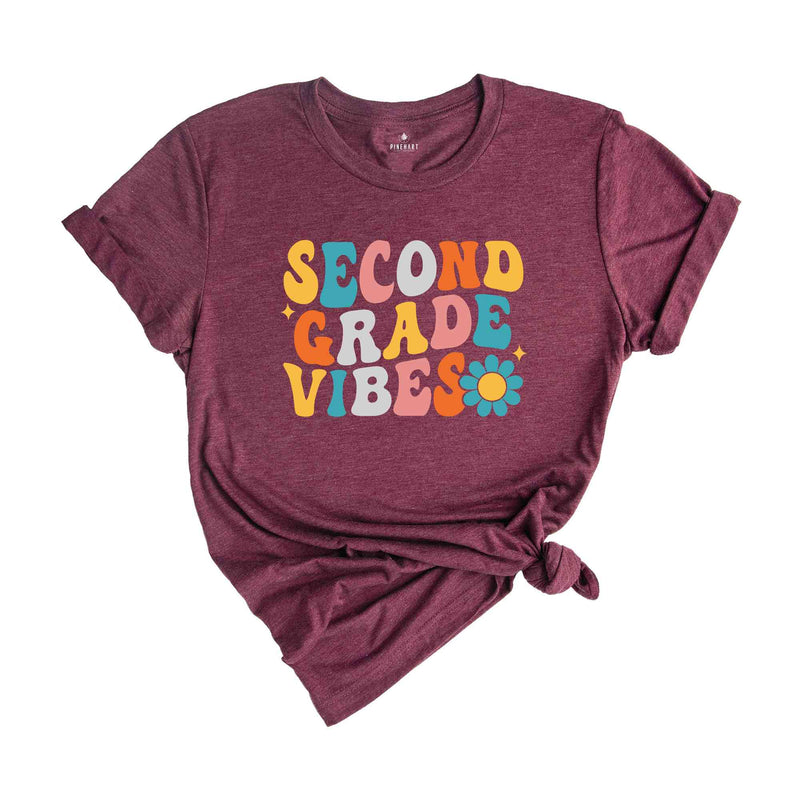 Second Grade Vibes Shirt, Back To School Shirt, Cute Back To School Shirt, Elementary School, Teacher Student Back To School Gift