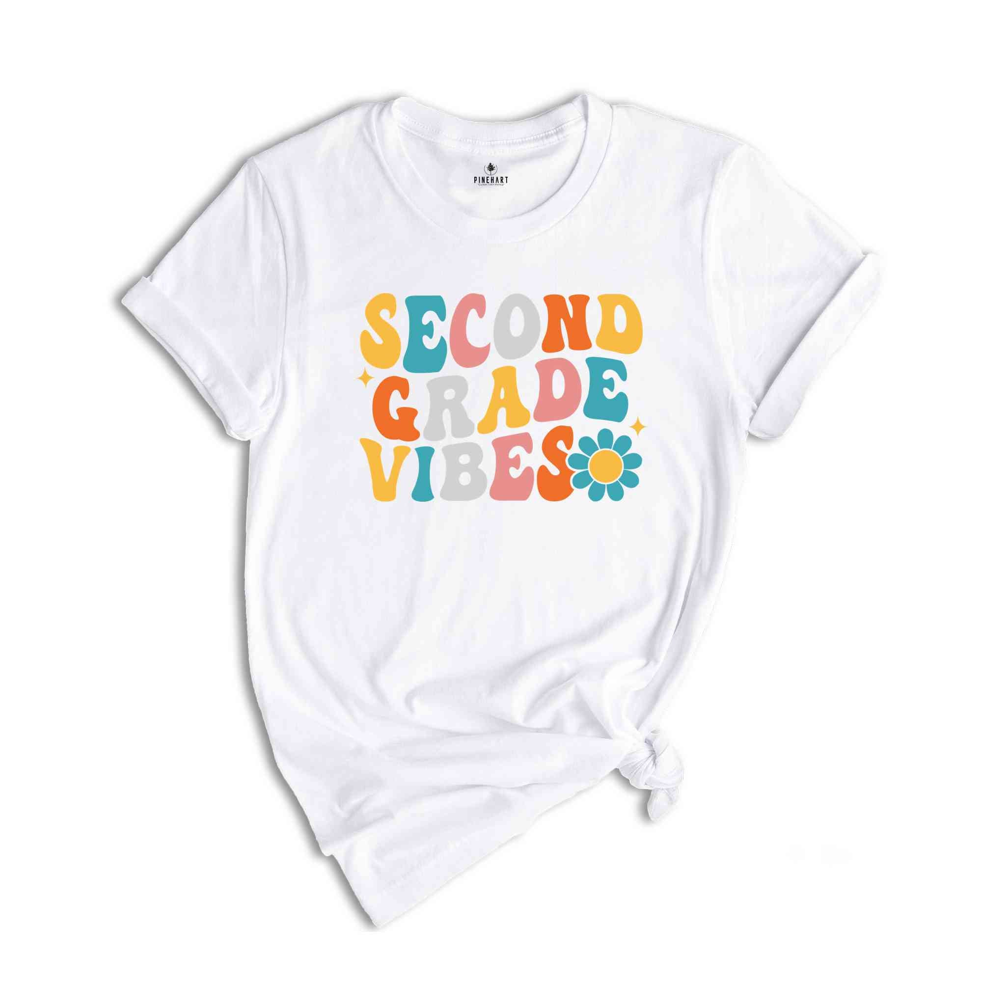 Second Grade Vibes Shirt, Back To School Shirt, Cute Back To School Shirt, Elementary School, Teacher Student Back To School Gift