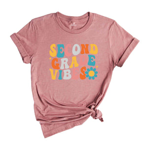 Second Grade Vibes Shirt, Back To School Shirt, Cute Back To School Shirt, Elementary School, Teacher Student Back To School Gift