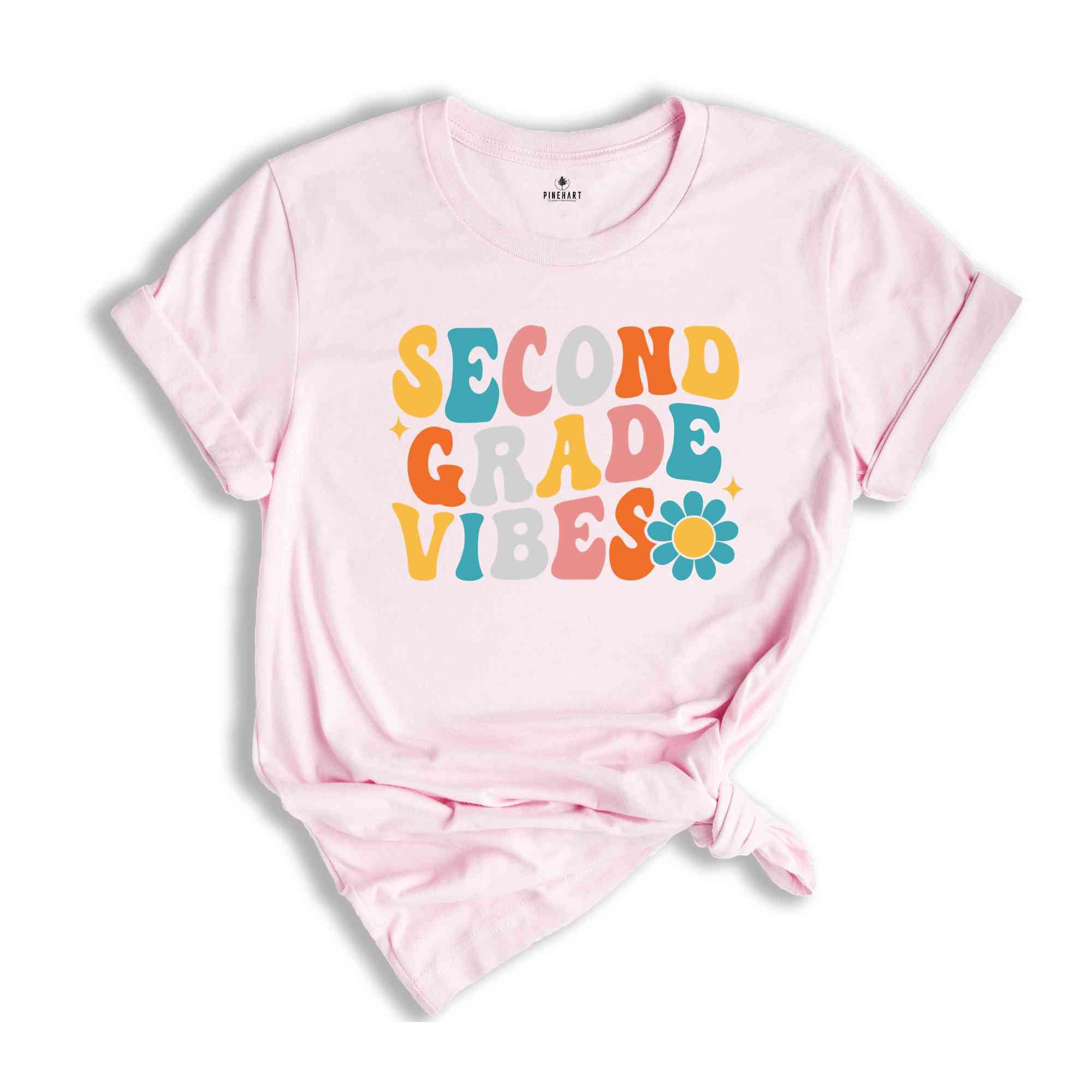 Second Grade Vibes Shirt, Back To School Shirt, Cute Back To School Shirt, Elementary School, Teacher Student Back To School Gift