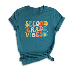 Second Grade Vibes Shirt, Back To School Shirt, Cute Back To School Shirt, Elementary School, Teacher Student Back To School Gift