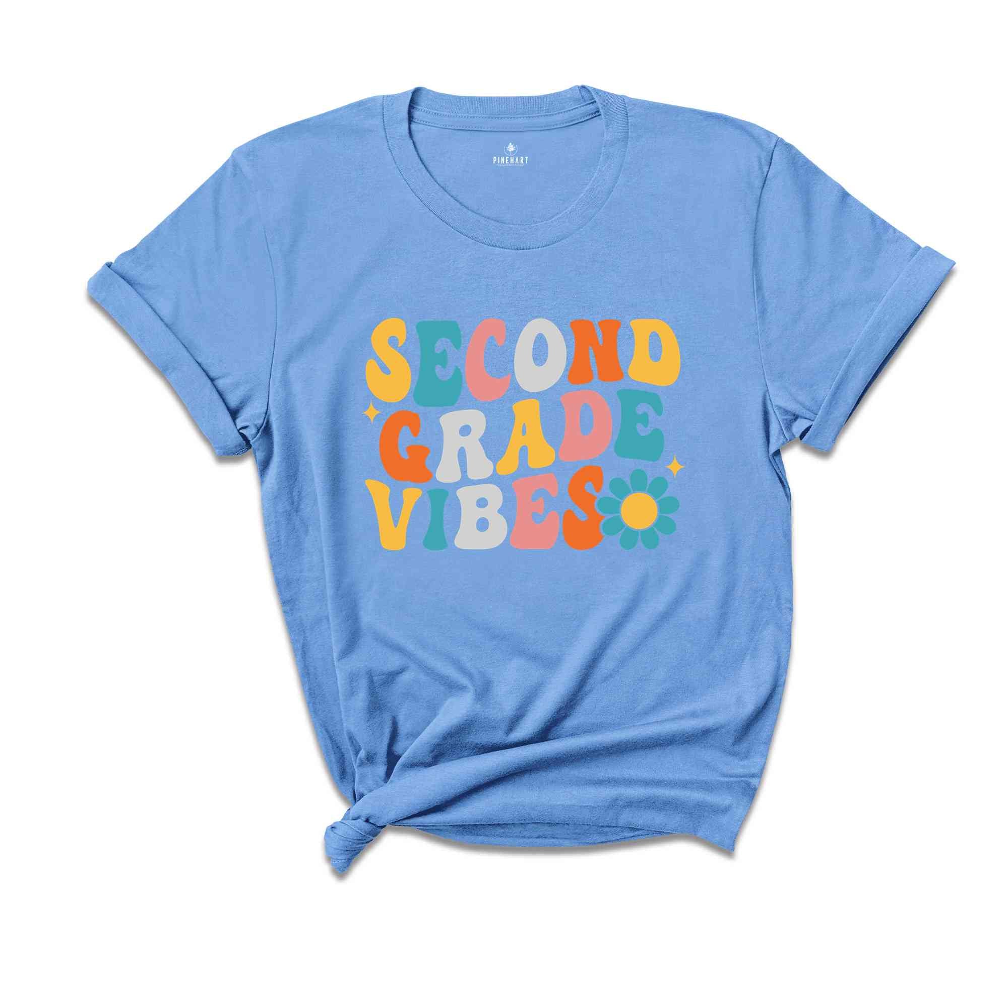 Second Grade Vibes Shirt, Back To School Shirt, Cute Back To School Shirt, Elementary School, Teacher Student Back To School Gift