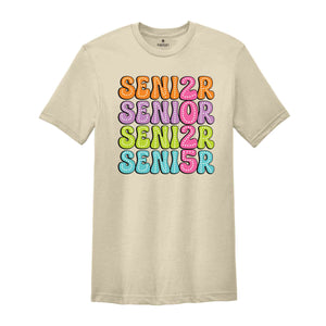 Senior 2025 Shirt, High School Graduate, Class of 2025 Senior Shirt, Senior Retro Shirt, 2025 Seniors Gift, Senior 2025 Retro Shirt