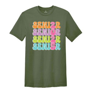 Senior 2025 Shirt, High School Graduate, Class of 2025 Senior Shirt, Senior Retro Shirt, 2025 Seniors Gift, Senior 2025 Retro Shirt