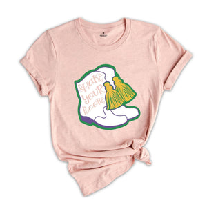 Shake Your Bootie Shirt, Mardi Gras Boots Shirt, Mardi Gras T-Shirt, Funny Mardi Gras Shirt, Louisiana Mardi Gras, Mardi Gras Beads Shirt