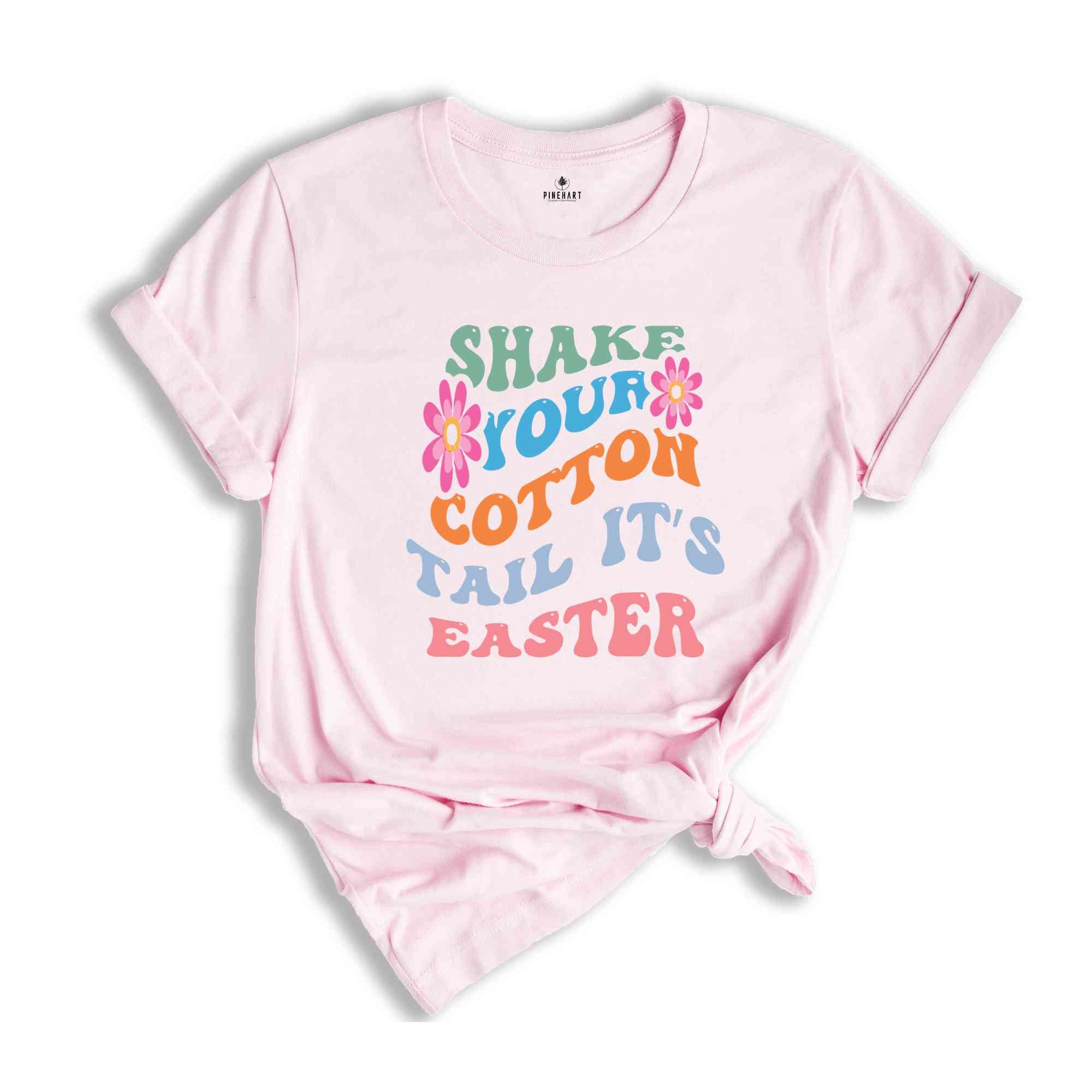 Shake Your Cotton Tail Easter Shirt, Spring Celebration Tshirt, Kids Easter Apparel, Holiday Spirit T-shirt, Easter Party Shirt