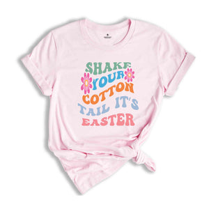 Shake Your Cotton Tail Easter Shirt, Spring Celebration Tshirt, Kids Easter Apparel, Holiday Spirit T-shirt, Easter Party Shirt