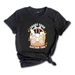Shake Your Cotton Tail Shirt, Funny Easter Gift, Easter Bunny T-Shirt, Easter Day Gift, Bunny Shirt, Hip Hop Easter Shirt, Hopping Bunny Tee