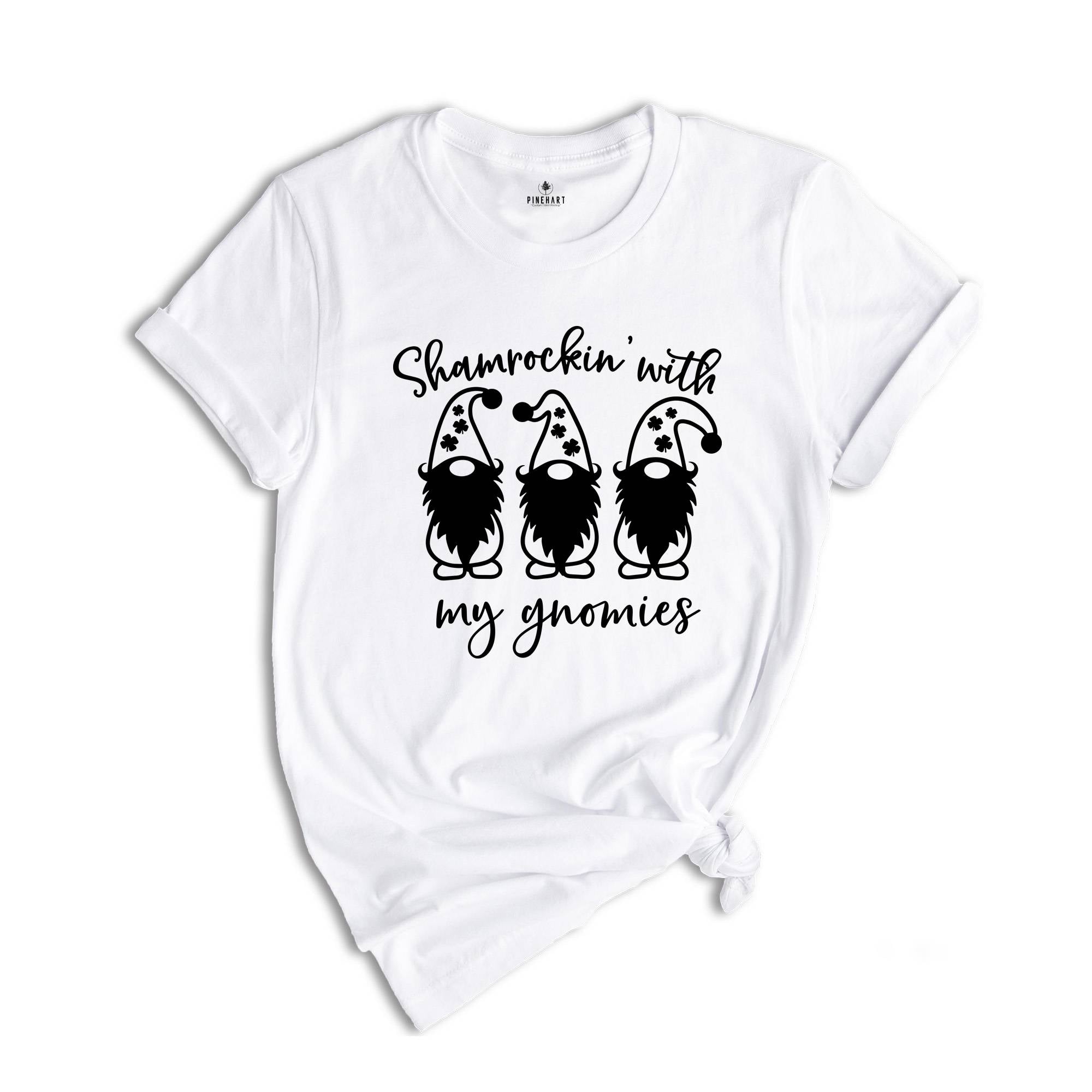 Shamrockin’ with my Gnomies Shirt, Shamrock T-Shirt, Cute St. Patricks Shirt, Funny St. Patrick’s Day, Lucky Shirt
