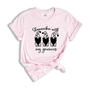 Shamrockin’ with my Gnomies Shirt, Shamrock T-Shirt, Cute St. Patricks Shirt, Funny St. Patrick’s Day, Lucky Shirt