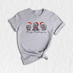 Merry Moodengmas Shirt, Moo Deng Christmas Shirt, Cute Moo Deng Hippo Shirt, Ugly Christmas Shirt, Bouncy Pig Xmas Shirt, Animal Lovers Gift