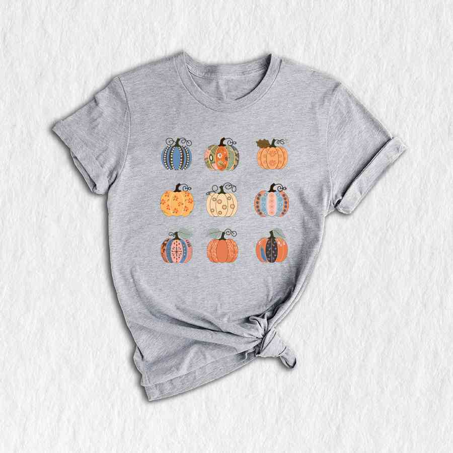 Floral Pumpkin Shirt, Halloween Shirt, Halloween Pumpkin shirt, Fall shirt, Fall Season Shirt, Pumpkin Shirt, Autumn Shirt