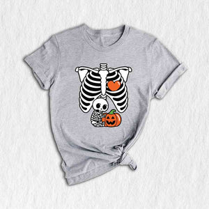 Skeleton Baby Shirt, Halloween Maternity Shirt, Skeleton Maternity Shirt, Baby Announcement Shirt, Pregnancy Reveal Shirt, New Mom Shirt