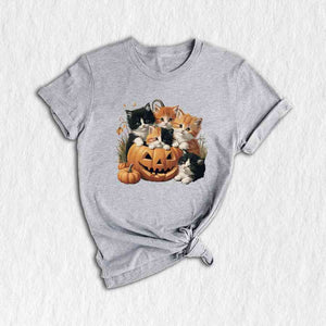 Vintage 90s Cat Halloween Shirt, Retro Halloween Shirt, Spooky Season Tee, Pumpkin Shirt, Halloween Shirt, Vintage Halloween Shirt