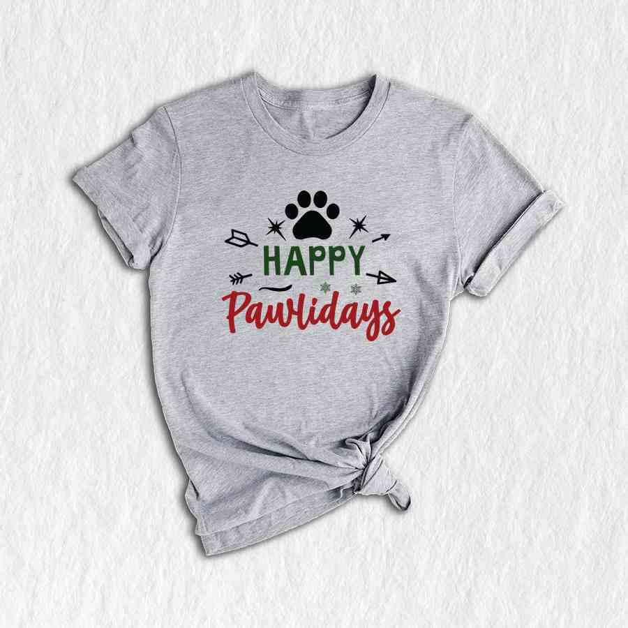 Happy Pawlidays Shirt, Christmas Dog Shirt, Dogs Shirt, Merry Woofmas Shirt, Funny Christmas Shirt, Puppy Christmas Shirt, Holiday Shirt