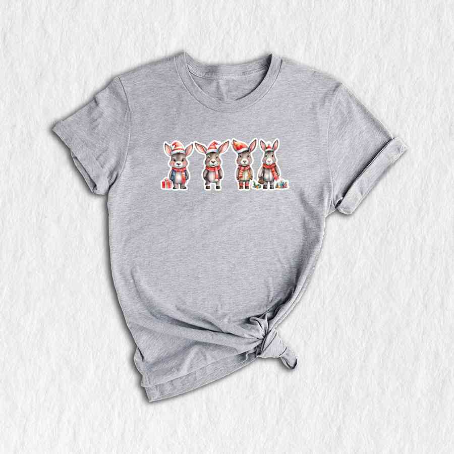 Christmas Donkey Shirt, Donkey Lover Shirt, Christmas Shirt, Farm Christmas Shirt, Donkey Christmas Shirt, Christmas Gift, Xmas Shirt