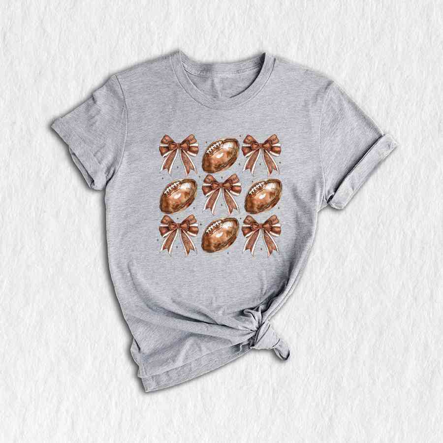 Coquette Football Shirt, Football Lover Shirt, Football Player Shirt, Football Mama Shirt, Football Gift, Fall Football Shirt