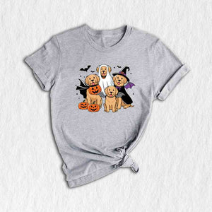 Halloween Dog Shirt, Cute Halloween Shirt, Ghost Dog Shirt, Dog Lover Gift, Dog Halloween Shirt, Golden Mama Shirt