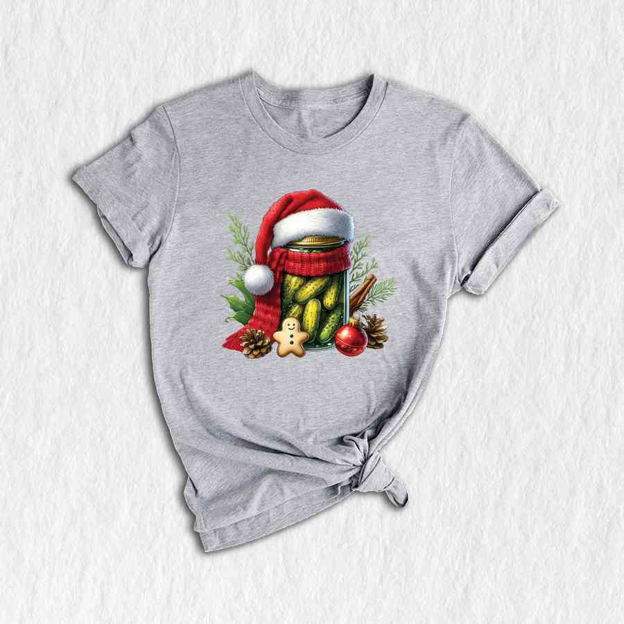 Christmas Pickles Shirt, Funny Christmas Pickle Shirt, Retro Canned Pickles Shirt, Pickle Lover Shirt, Christmas Gift, Pickle Xmas Shirt