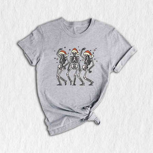 Christmas Dancing Skeletons T-Shirt, Christmas Lights Shirt, Christmas Tee, Holiday Gifts, New Year Shirt