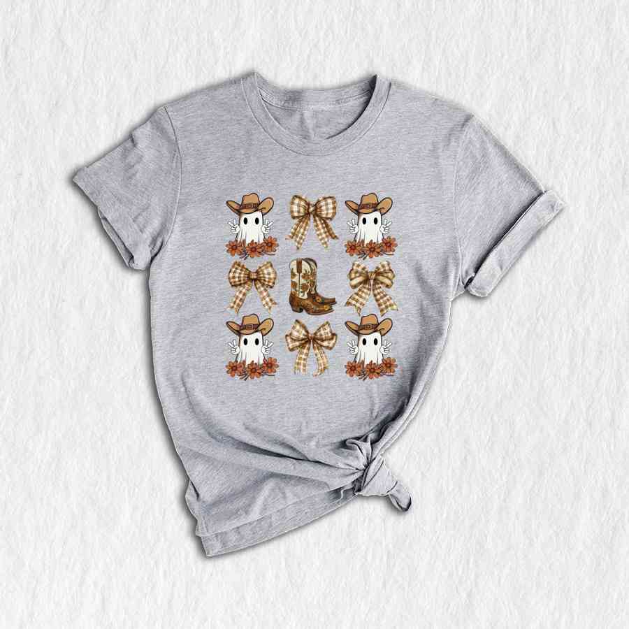 Western Halloween Shirt, Halloween Ghost Shirt, Cowboy Shirt, Cowgirl Shirt, Ghost Shirt, Boo Shirt, Halloween Gift, Halloween Shirt