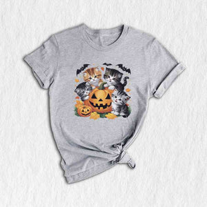 Vintage 90s Cat Halloween Shirt, Retro Halloween Shirt, Spooky Pumpkin Tee, Pumpkin Shirt, Halloween Shirt, Vintage Halloween Shirt