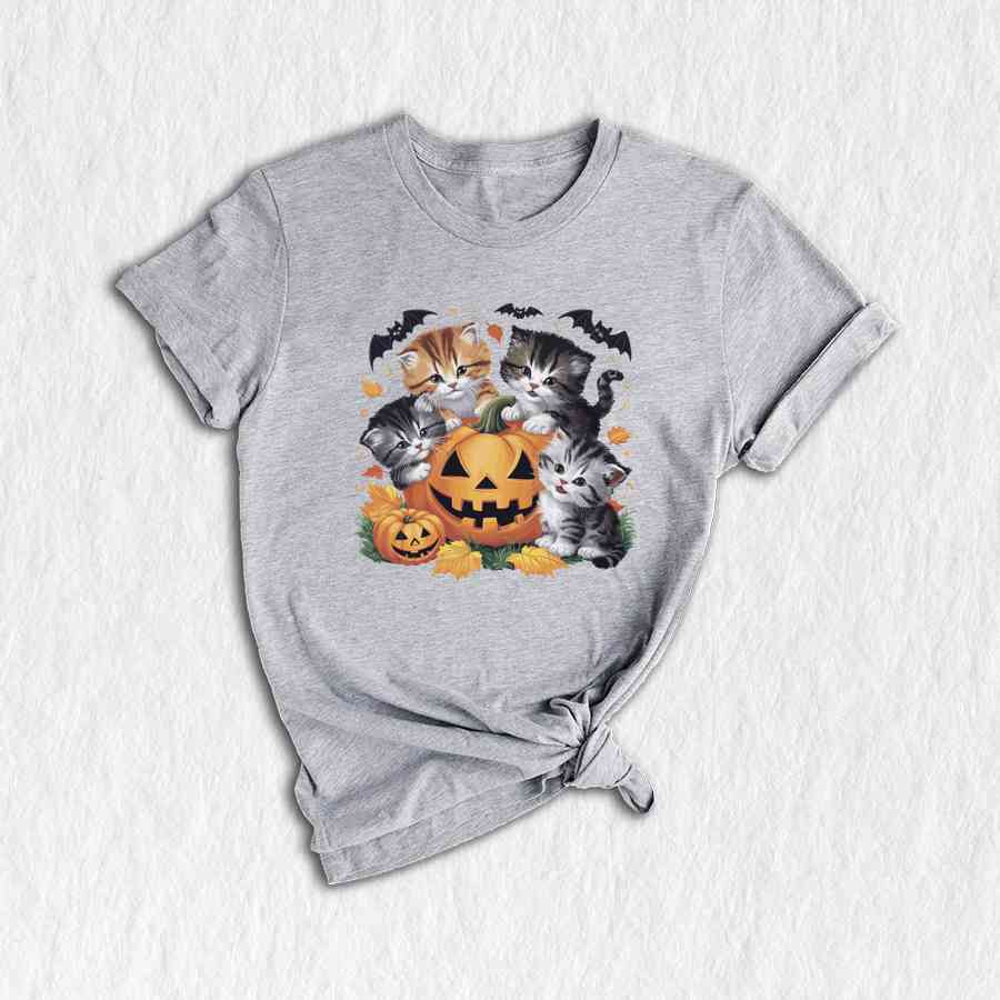 Vintage 90s Cat Halloween Shirt, Retro Halloween Shirt, Spooky Pumpkin Tee, Pumpkin Shirt, Halloween Shirt, Vintage Halloween Shirt