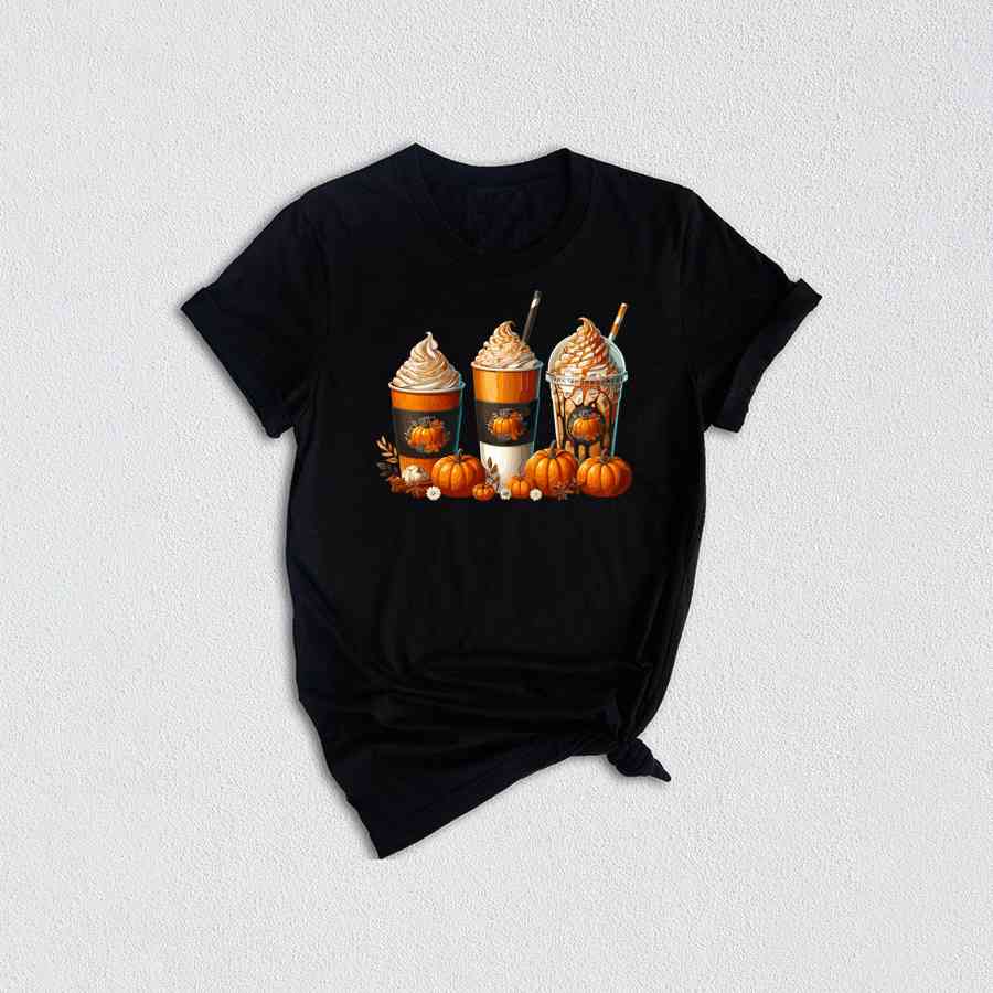 Fall Coffee Shirt, Cute Fall shirt, Thanksgiving Shirt, Halloween Shirt, Fall t shirt, Coffee Lover Shirt, Pumpkin Spice Shirt