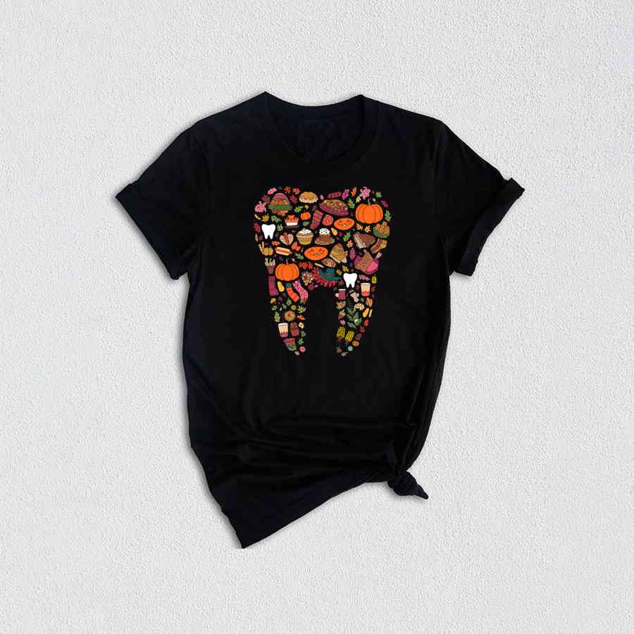 Thanksgiving Teeth Shirt, Dental Tooth Shirt, Fall Shirt, Dental Hygienist Shirt, Thanksgiving Shirt, Dentist Shirt, Dental Assistant Shirts