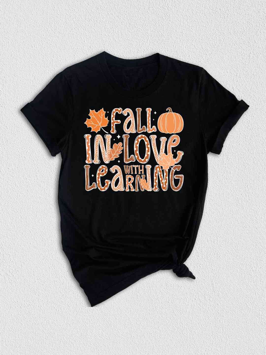 Fall In Love With Learning Shirt, Fall Shirt, Pumpkin Shirt, Autumn Leaves Shirt, School Fall Shirt, Thanksgiving Shirt, Fall Pumpkin Shirt