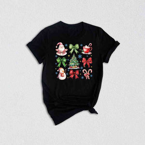 Christmas Coquette Bow Shirt, Christmas Tree Shirt, Christmas Shirt, Gingerbread Cookies Christmas Shirt, Christmas Gift Shirt, Bow Shirt